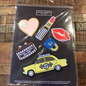 NWT Henri Bendel Fabric Patch Stickers